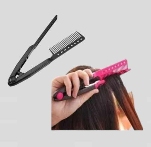 PEINE DOBLE  PLANCHITA  ESPECIAL PARA ALISADOS - BOTOX - SHOCK KERATINA  DISPONIBLE COLOR NEGRO